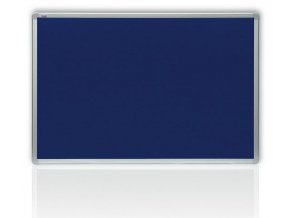 Filcová modrá tabule v hliníkovém rámu 120x90 cm