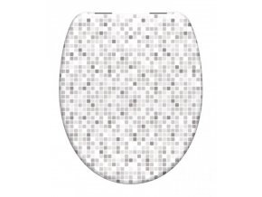 WC sedátko Schütte MOSAIK GRAU| Duroplast, Soft Close