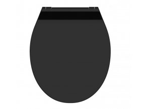 WC sedátko Schütte SLIM BLACK| Duroplast, Soft Close