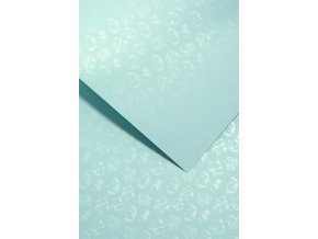 Ozdobný papír Malé růže bledě modrá 220g, 20ks