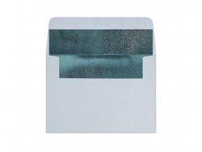 Galeria Papieru obálky C6 s metalickým vnitřkem modrá 120g, 10ks