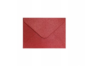 Galeria Papieru obálky 70x100 mm Pearl červená K 150g, 10ks