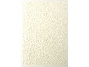 Galeria Papieru ozdobný papír Flock ivory 220g, 5ks