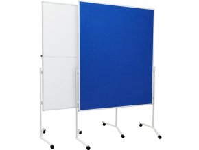 Moderační textilní tabule modrá 120x150 cm