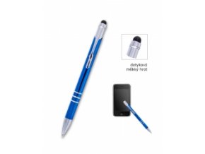 Kuličkové pero CONCORDE Soft modré, dotykové, bez potisku
