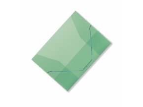 Spisové desky CONCORDE A4 s gumou, transparentní zelená