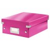 organizacni krabice click n store ruzova a5 4352