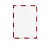 Magnetický rámeček Magnetofix A4 bezpečnostní červeno-bílý, 5ks
