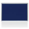 Filcová modrá tabule v hliníkovém rámu 180x120 cm
