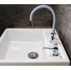 Dřezová baterie Eisl Flexo světle šedá / lesklý chrom