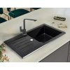 Granitový dřez Granisil Arcos 770.0 Black metallic