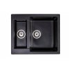 Granitový dřez Granisil Fabero 605.2 Black metallic