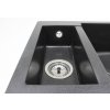 Granitový dřez Granisil Fabero 605.2 Black metallic