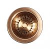 Dřezová výpusť Lira vč. přepadu Copper satin