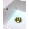 Dřezová výpusť Lira vč. přepadu Copper satin