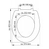 WC sedátko Schütte WOOD HEART | Duroplast, Soft Close