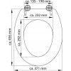 WC sedátko Schütte BÍLÉ | Duroplast, bez Soft Close