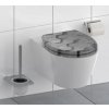WC sedátko Schütte GREY HEXAGONS| Duroplast, Soft Close