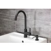 Dřezová baterie Aquasanita - Helika Sabia Grace 5523JG black metallic