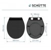 WC sedátko Schütte SLIM BLACK| Duroplast, Soft Close