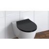 WC sedátko Schütte SLIM BLACK| Duroplast, Soft Close