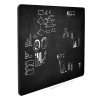 Černá bezrámová magnetická tabule na křídy - Qboard 87 x 57 cm