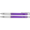 Plastové kuličkové pero Neon 24, fialová