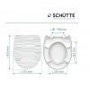 WC sedátko Schütte WHITE WAVE | Duroplast HG, Soft Close