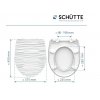 WC sedátko Schütte WHITE WAVE | Duroplast HG, Soft Close
