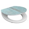 WC sedátko Schütte BLUE WOOD | MDF HG, Soft Close