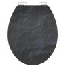 WC sedátko Schütte BLACK STONE | MDF HG, Soft Close