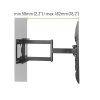 Výsuvný držák Brateck LPA69-463D pro TV 32"-70" 45kg polohovatelný nástěnný