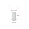 EcoMaster Samostatné pneutlačítko hranaté Měď čistá světlá