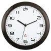 Nástěnné hodiny, plast, 30 cm,černé