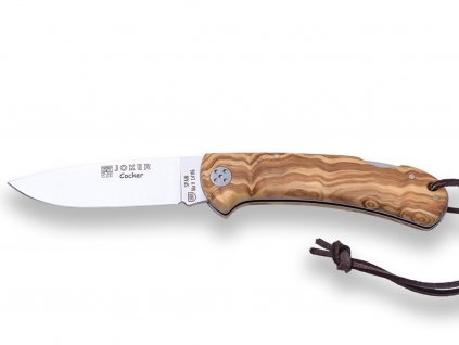62363 no134 olive wood scales 9 cm ss blade length gut hook joker coker hunting folding knife726