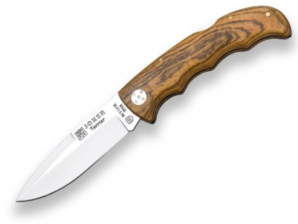56608 hunting folding knife with bocote handle and blade length 9 cm 640