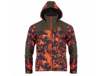Lovecká bunda HUNTER - oranžová camo