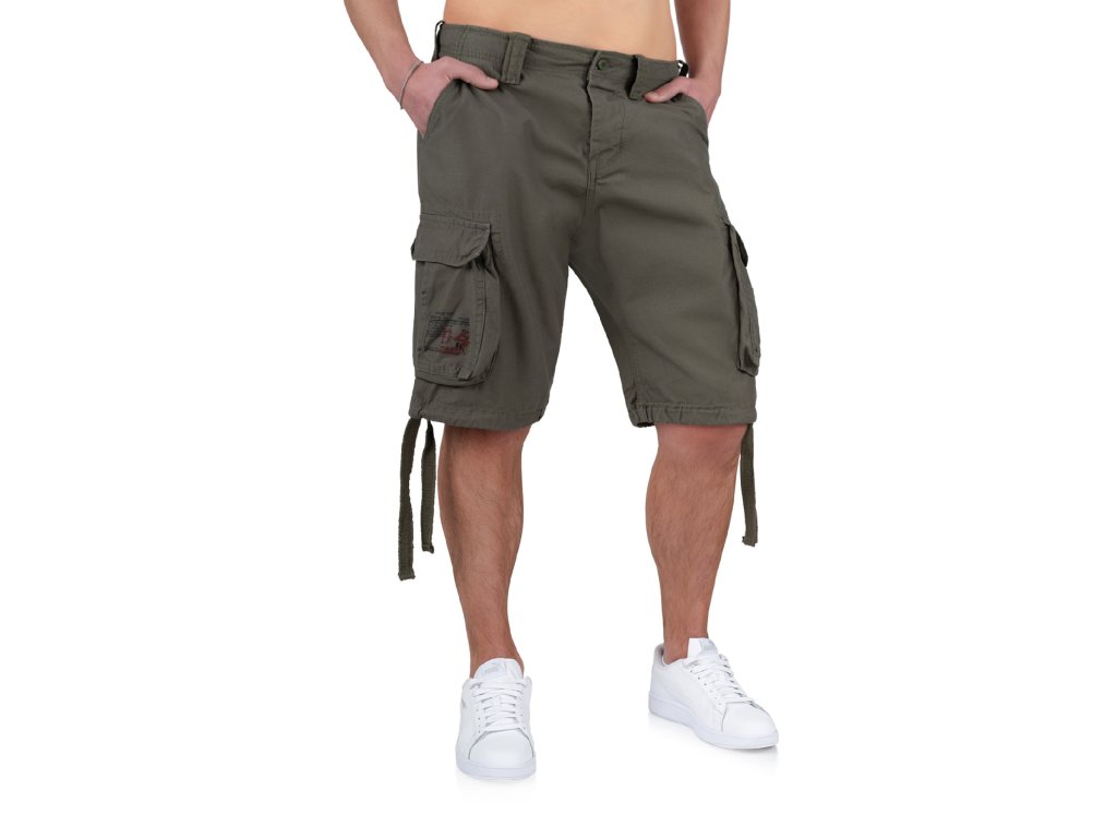 Surplus AIRBORNE VINTAGE pánske kapsáčové šortky olive
