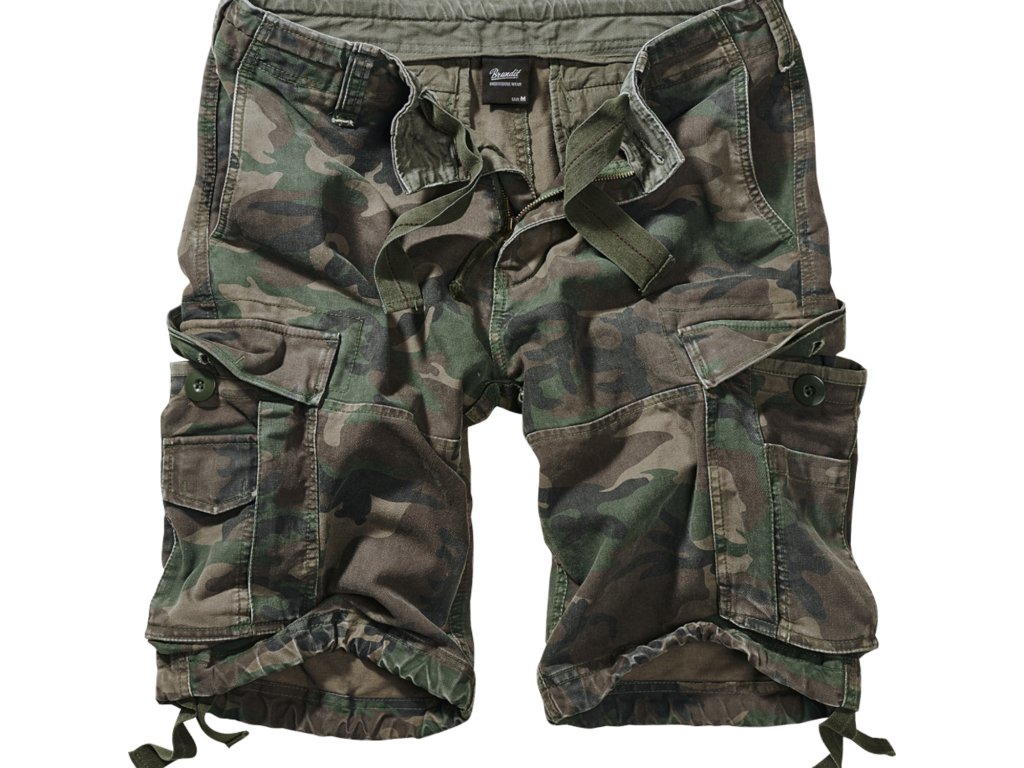 Brandit pánske cargo šortky VINTAGE CLASSIC woodland