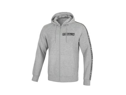 Pitbull West Coast mikina na zips s kapucňou DANDRIDGE grey (Farba šedá, Veľkosť pánska 3XL)