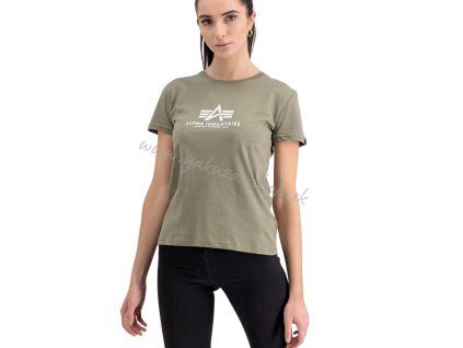 Alpha Industries New Basic T Wmn Olive dámske tričko
