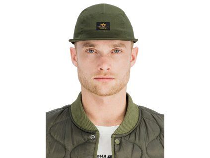 alpha industries fitted soft cap dark olive