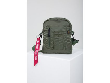 Alpha Industries Crew Carry Bag taška na rameno sage green