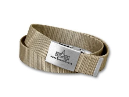 Alpha Industries Heavy Duty Belt 4 cm Khaki opasok