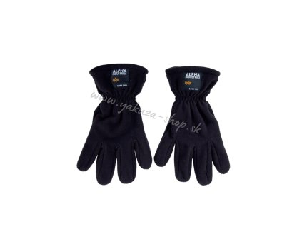 Alpha Industries rukavice LABEL FLEECE GLOVES black