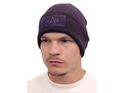 alpha industries vlc beanie plum ciapka