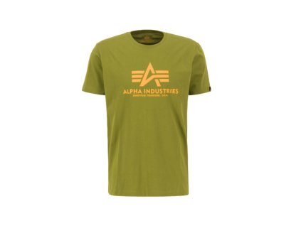 Alpha Industries Basic T Shirt Khaki Green tričko pánske