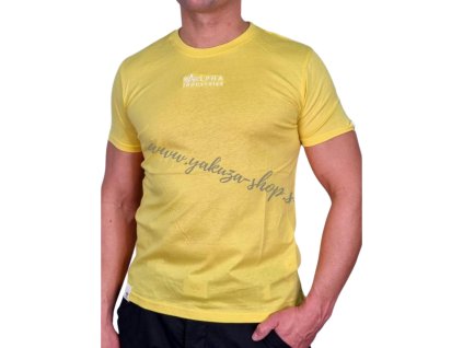 Alpha Industries Organic EMB T tričko pánske Organic Yellow 2