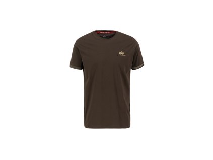 Alpha Industries Roll Up Sleeve T tričko pánske Dark Olive camo
