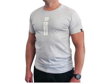 Alpha Industries tričko pánske Alpha PP T pastel grey 1